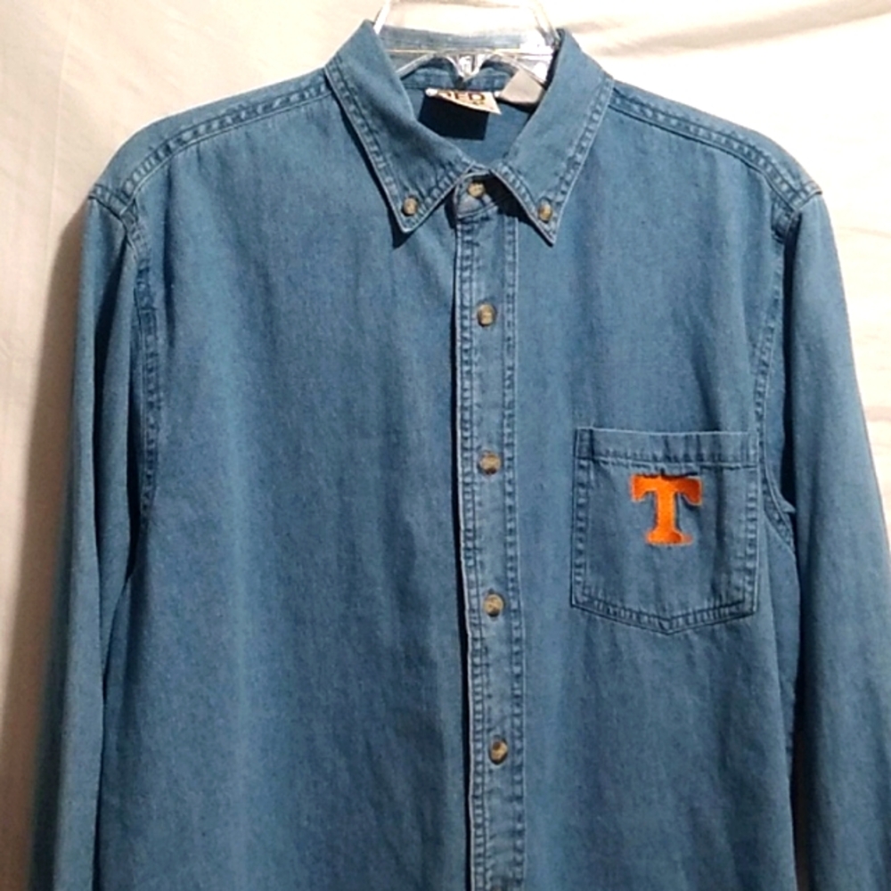 SALE! Red Oak Sportswear Tennessee Vtg Button Up Shirt Sz.M Gently Worn (BX28) - Picture 2 of 12